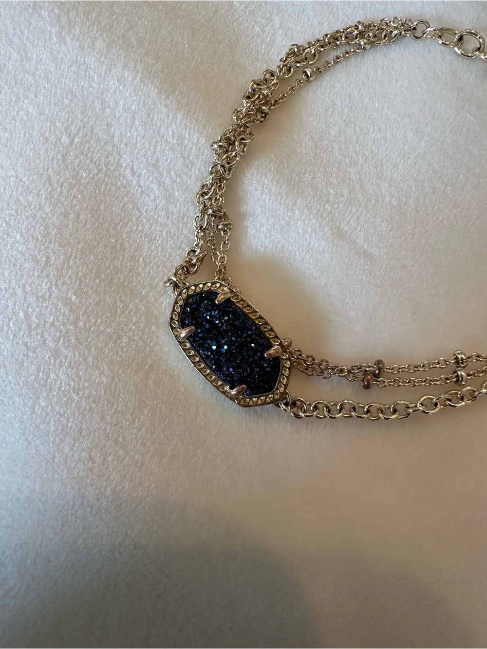 Kendra Scott Blue Druzy Stone Bracelet